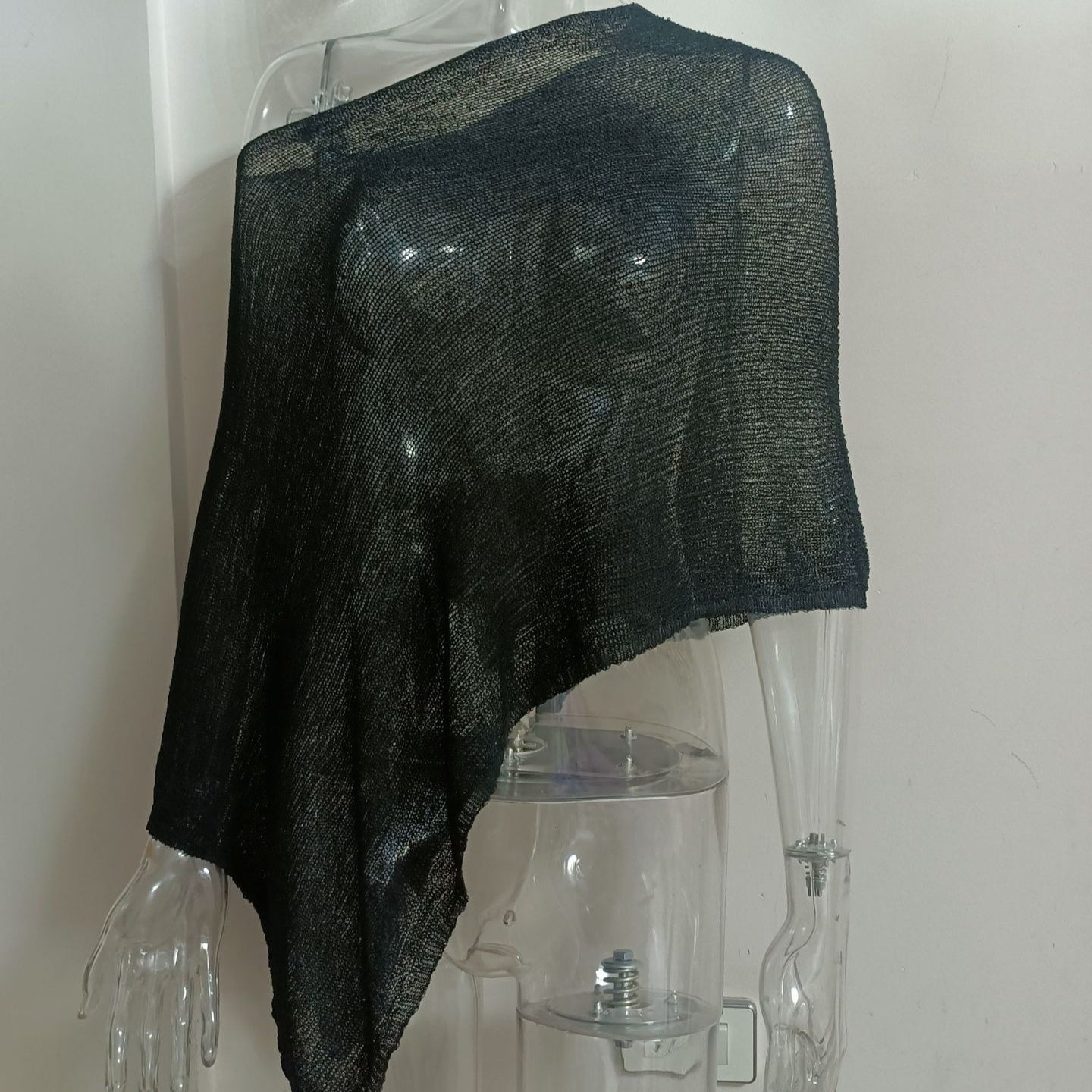 Irregular Cape And Shawl Sun Protection Shirt Women's Season Knitwear Top