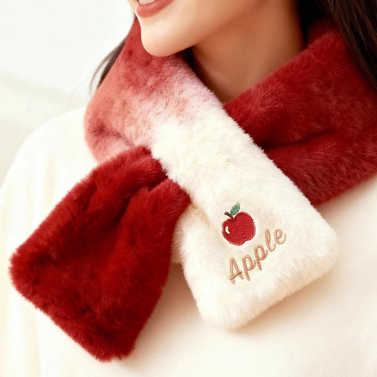 New Fallwinter Red Cozy And Cute Scarf