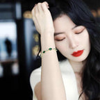 High-grade Design Exquisite Design Emerald Bracelet For Women