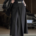 High-Waist Pleated Culottes