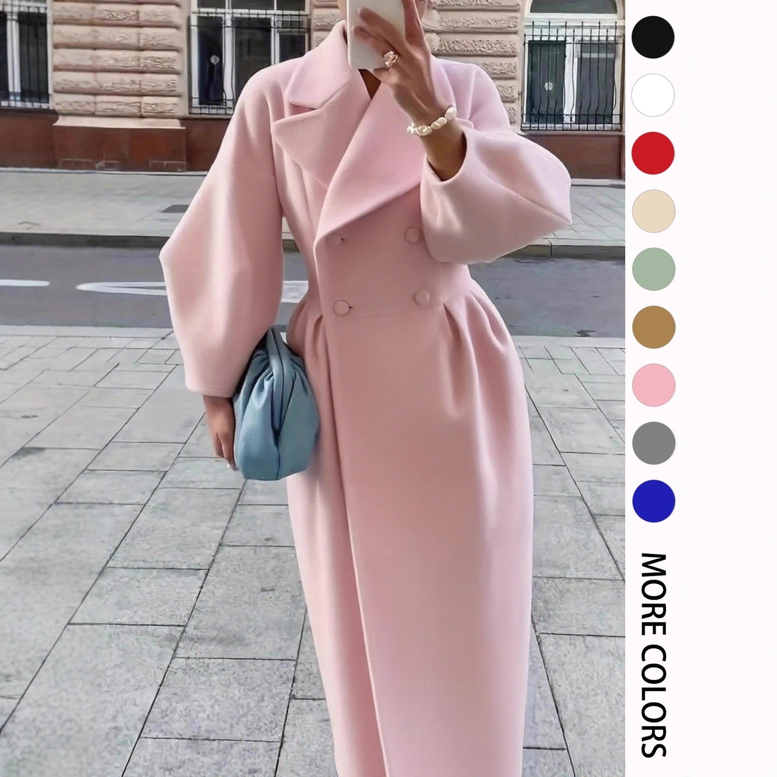 Vintage Court Lantern Sleeves Large Lapel Jacket