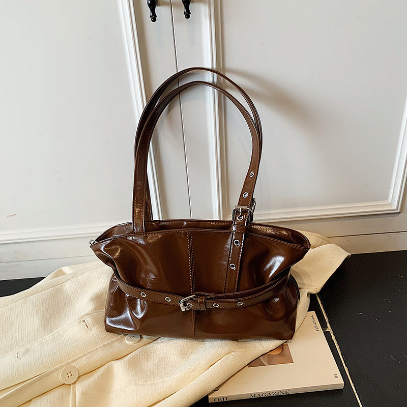 Womens Bag Made From Premium High-end Oil-waxed Leather