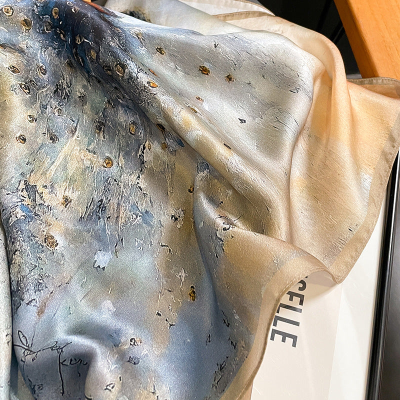 Women's Simple Decorative Silk Scarf