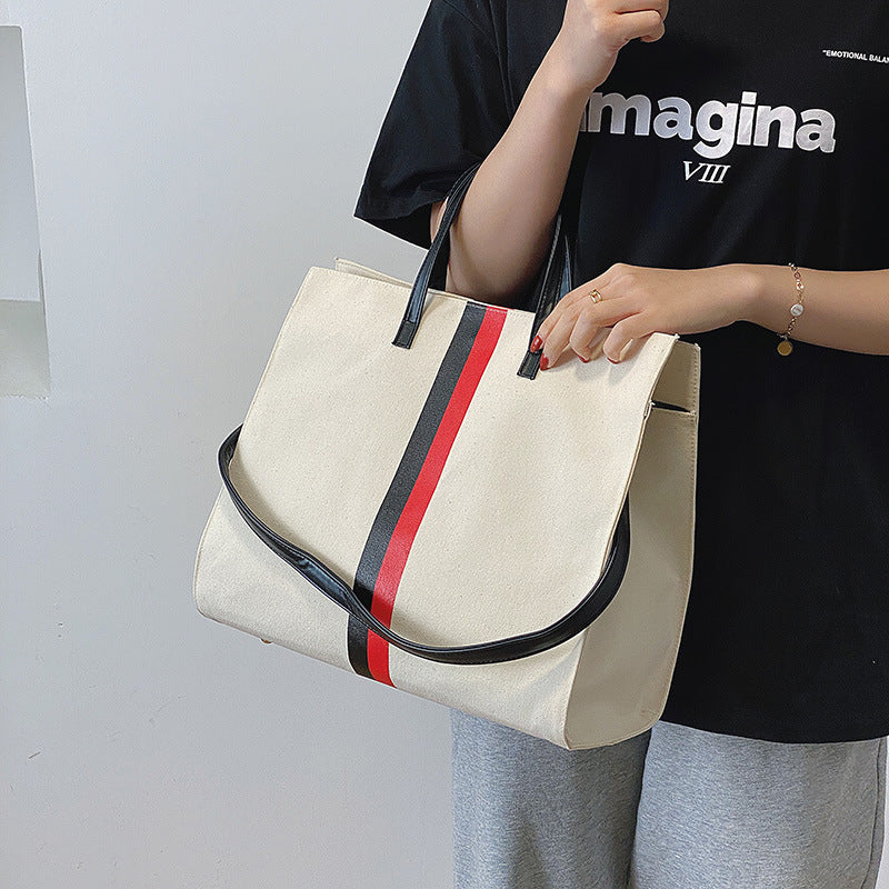 New Trendy Canvas Bag Female Korean Fashion Single Shoulder Bag