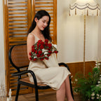 Hand Rose Blanket Into Bouquet Blanket Knitted Shawl