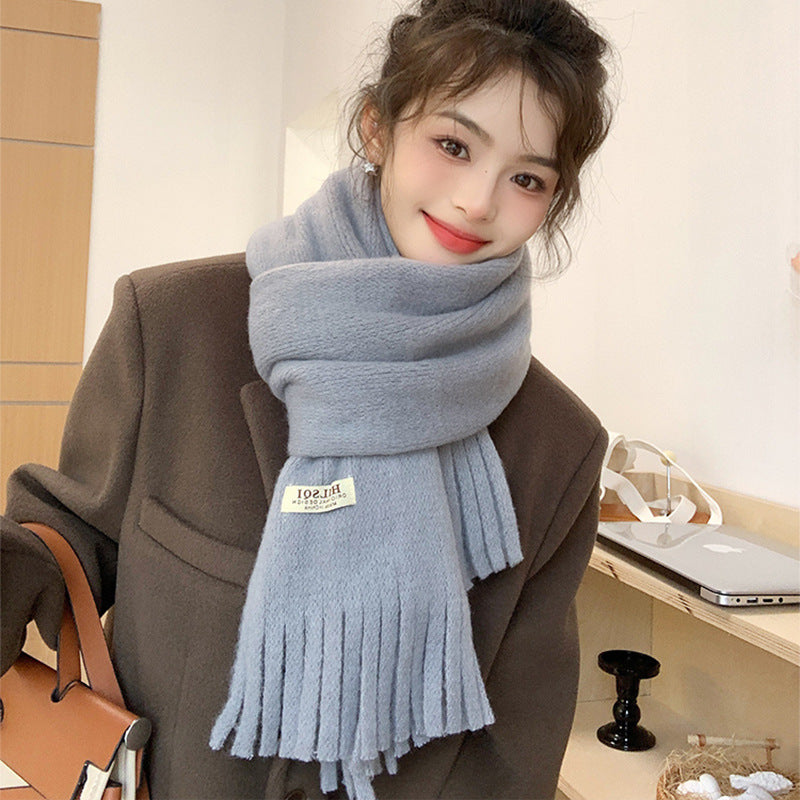 Autumn And Winter Fringe Scarf Women