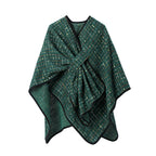 Women's Colorful Sequined Christmas Style Cross Shawl