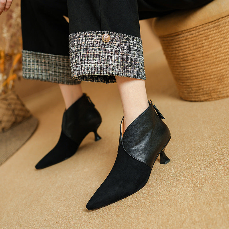 Super Soft Lambskin Ankle Boots For Women