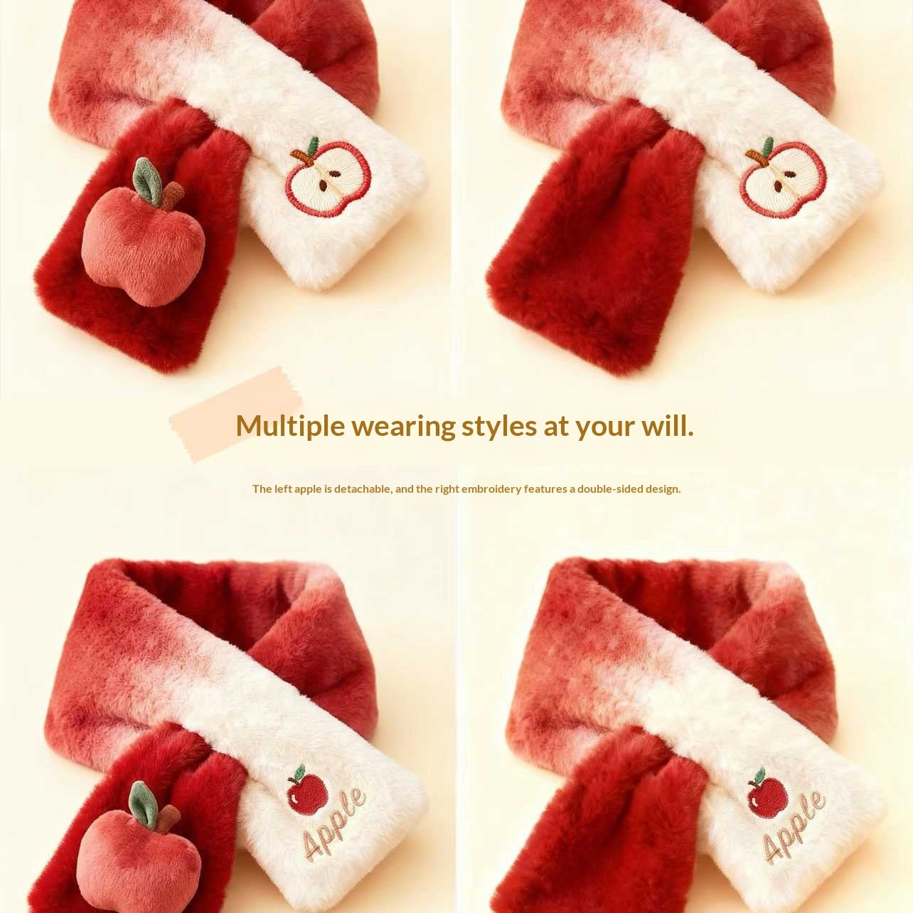 New Fallwinter Red Cozy And Cute Scarf