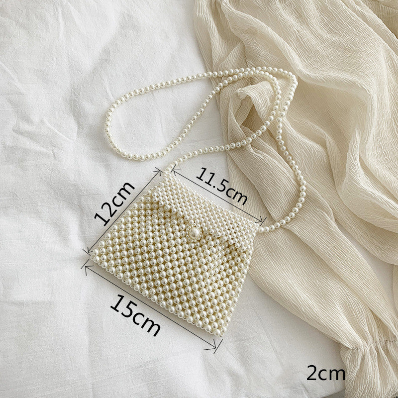 Pearl Bag Female  Messenger Bag Wild Mini Retro Western Style Pearl
