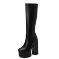 European And American Stretch Boots Waterproof Platform