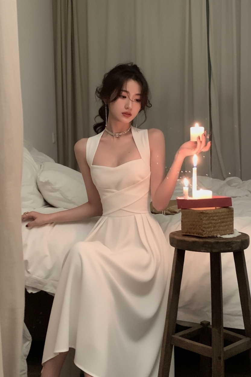Candlelit Bedroom – Front, Candle Gaze