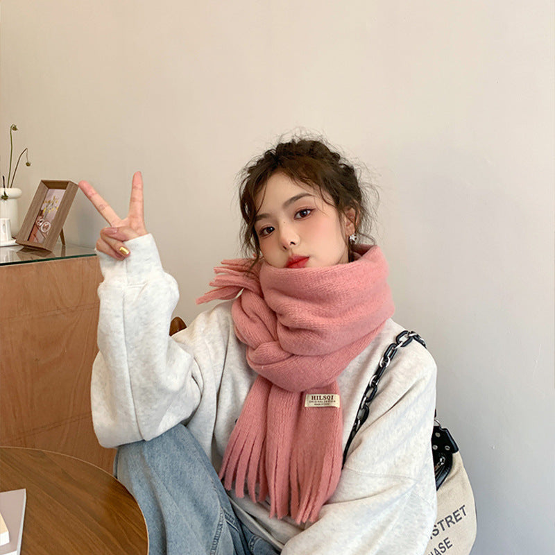 Autumn And Winter Fringe Scarf Women
