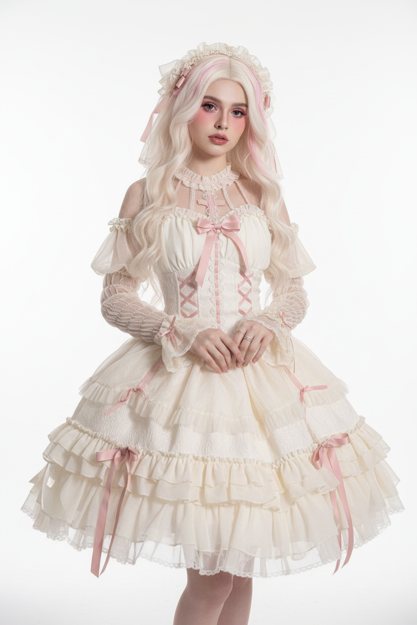 Dark Goth Lolita Halter Dress – Editorial 1