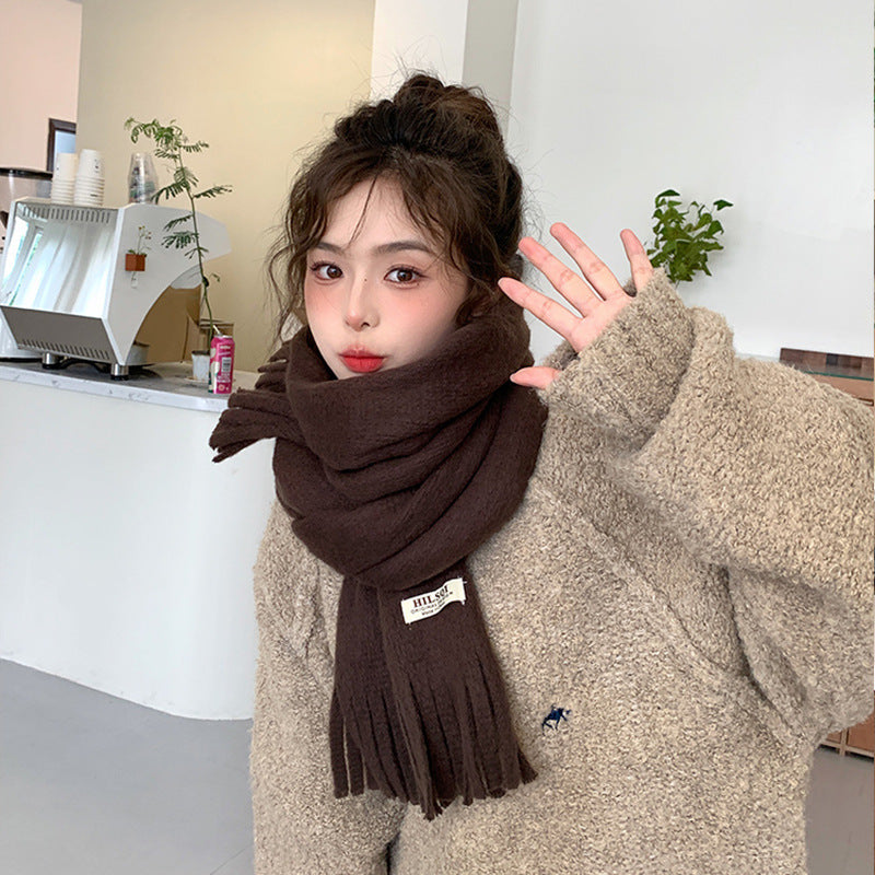 Autumn And Winter Fringe Scarf Women