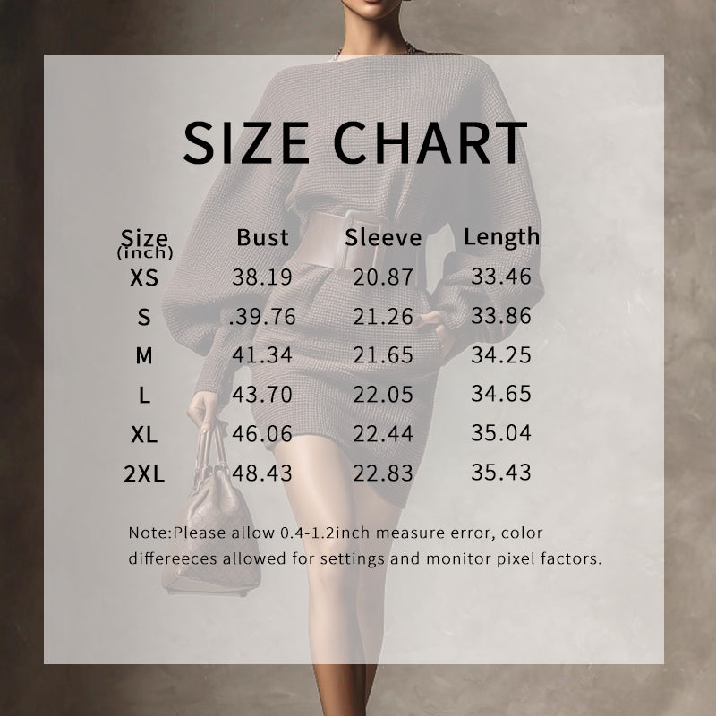 Luxe Knit Belted Mini Dress – Sculpt Fit & Statement Sleeves