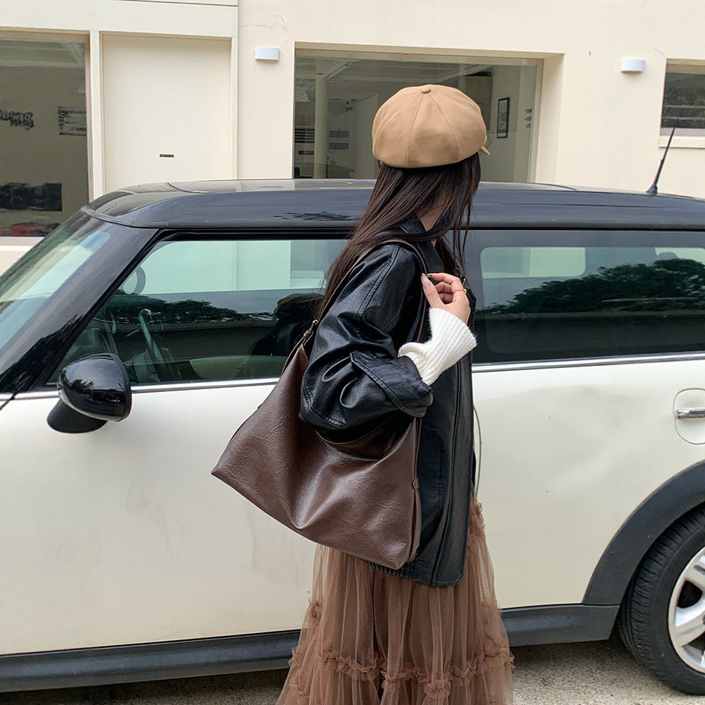 Stylish Versatile High-capacity Bucket Tote Bag