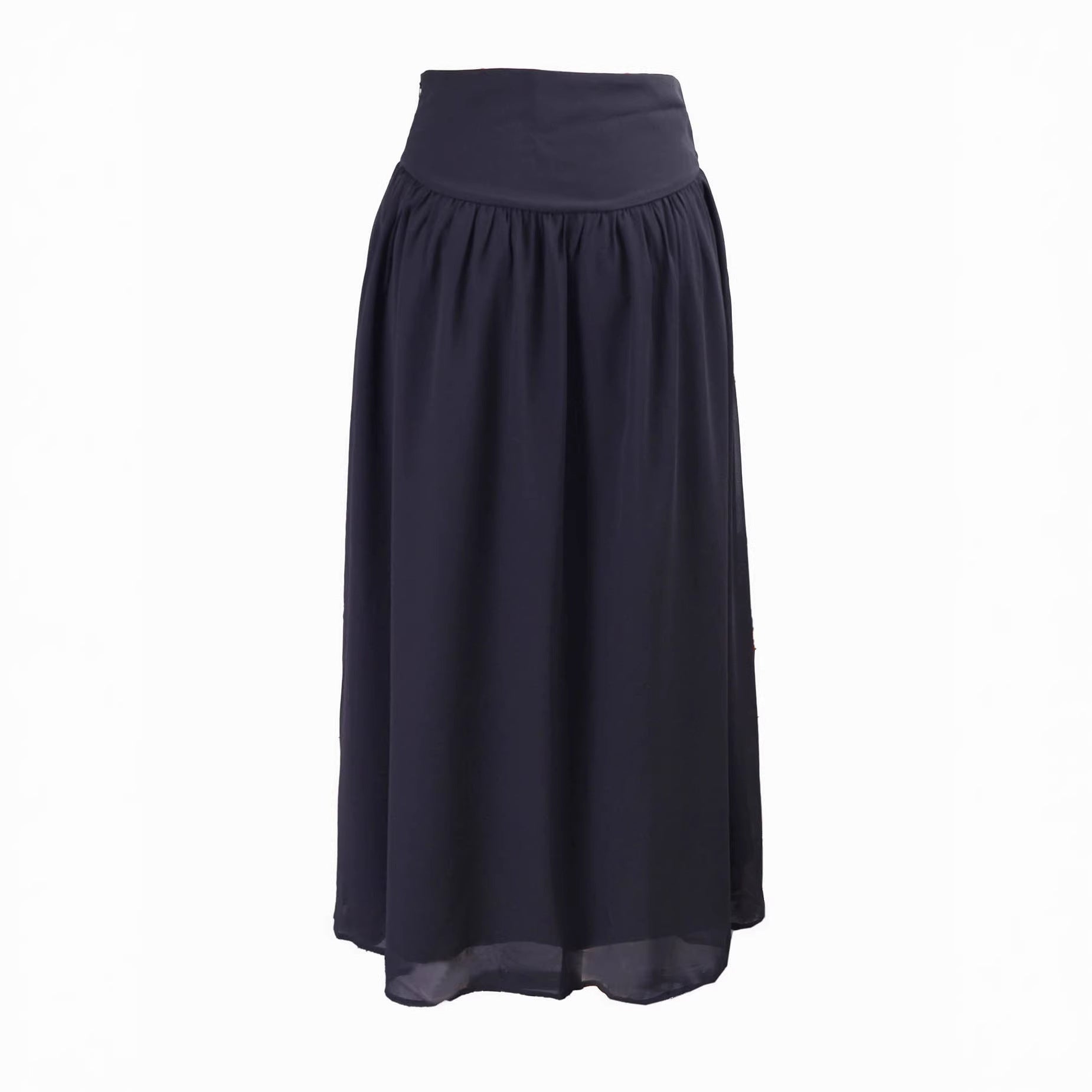 High-end Solid-color Skirt That Exudes An Elegant Aura