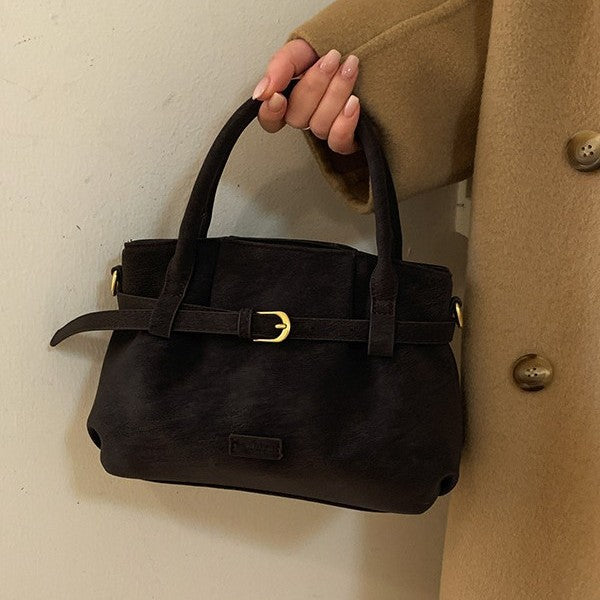 A Stylish Matte-finish Crossbody Shoulder Bag