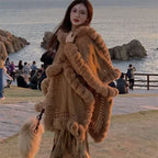 Fleece-lined Shawl Thickened Lazy Plush