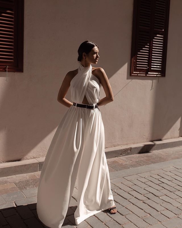 Sienna Halter Backless Maxi Jumpsuit