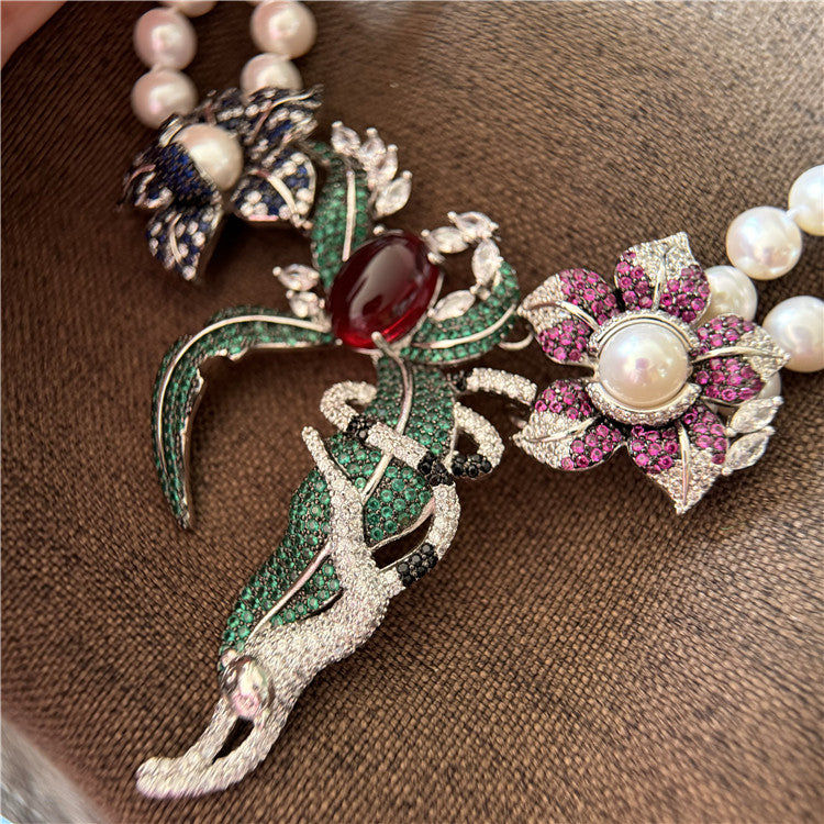 Natural Freshwater Pearl Necklace Special-interest Design High Sense