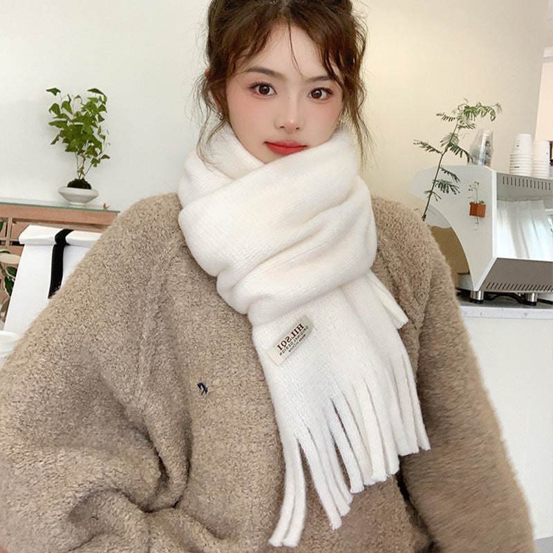 Autumn And Winter Fringe Scarf Women