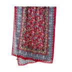 Women's High-grade Versatile Classic Pattern Travel Sun Protection Silk Scarf Shawl