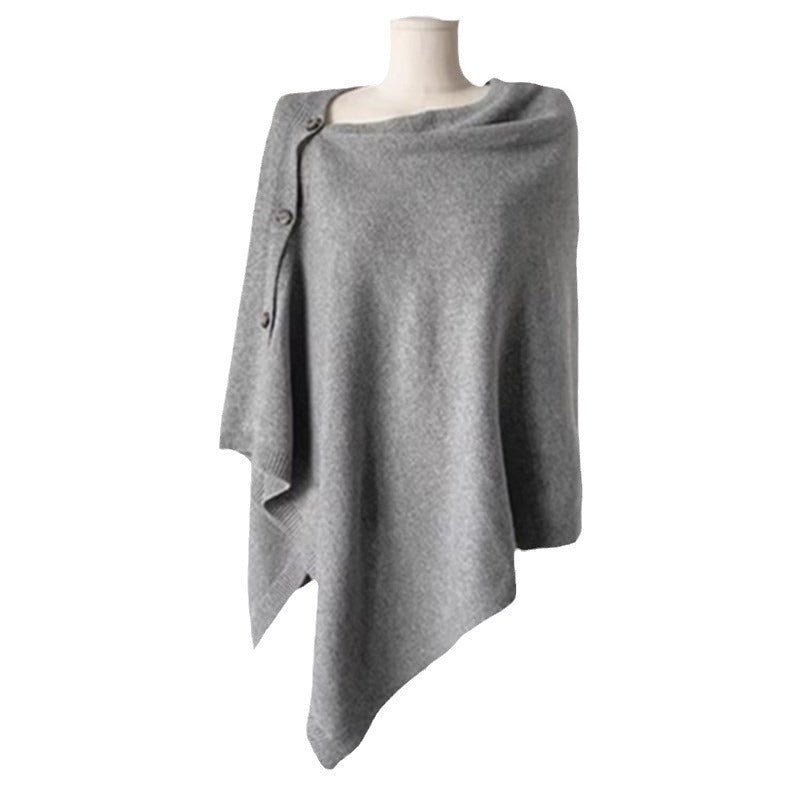 Women's Wool Slant Cape Scarf