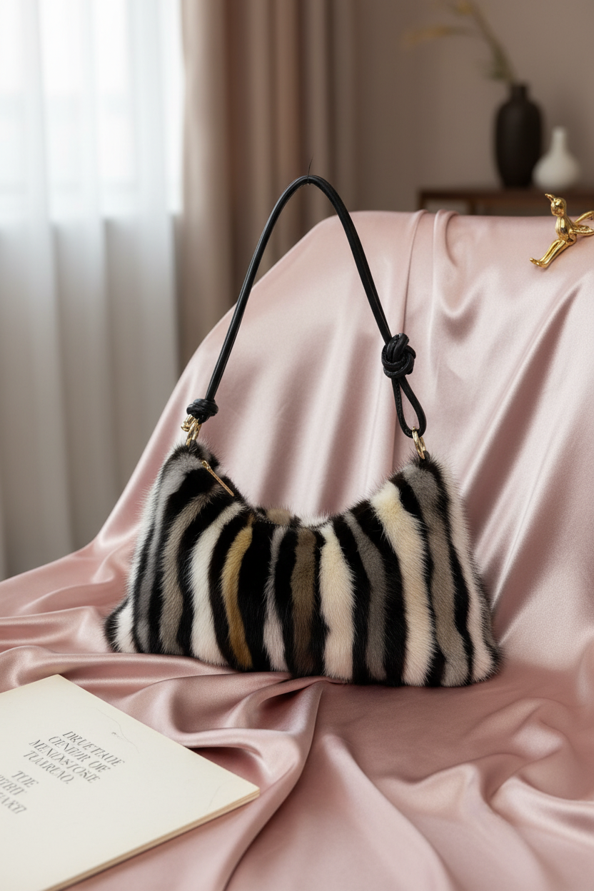 Luxurious silk - Real fur texture