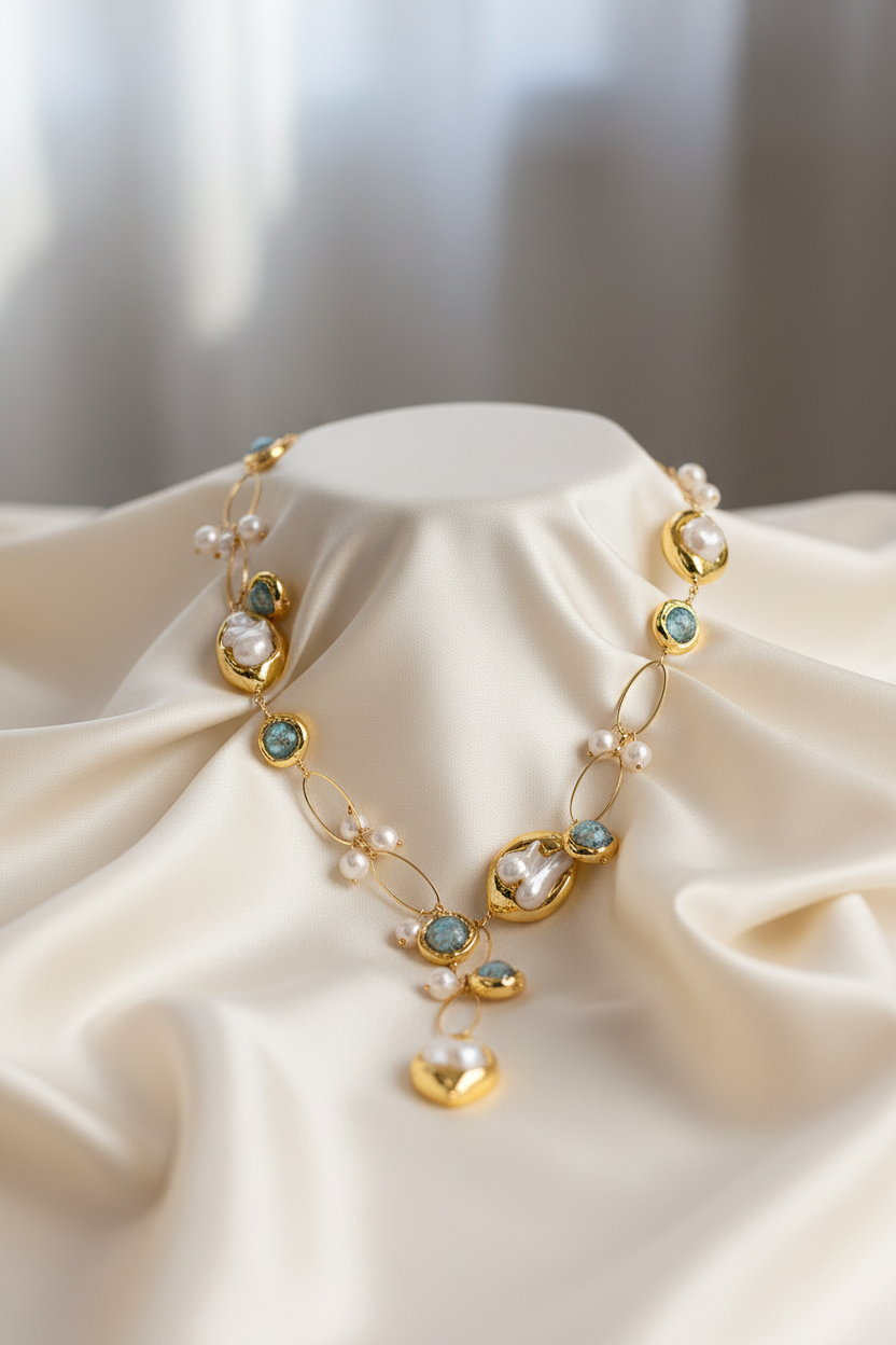 Elegant silk - White pearl luster