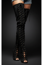 Lace-up detail - Close-up craftsmanship