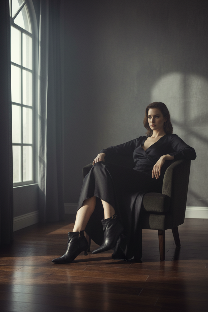 Moody lighting - Dramatic natural light editorial