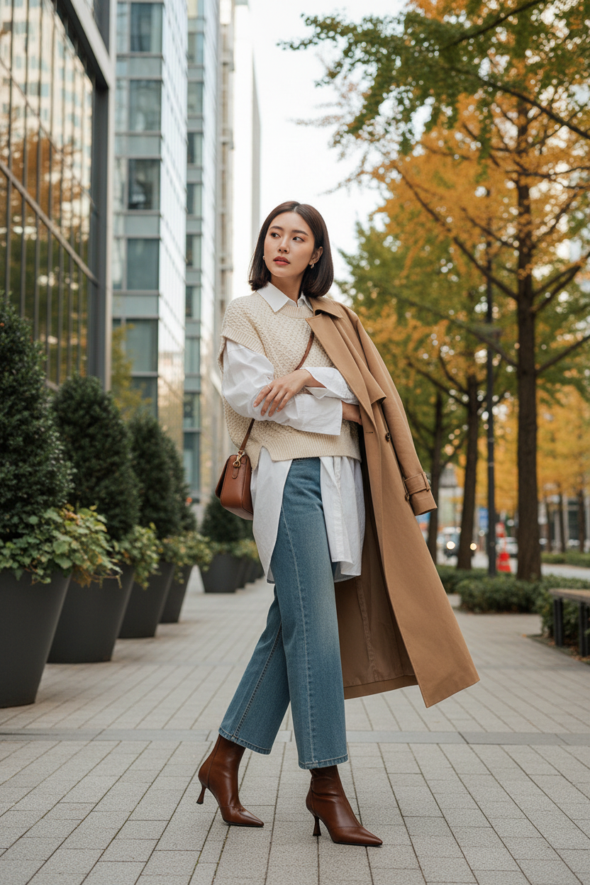 Lifestyle setting - Stiletto ankle boots in urban scene