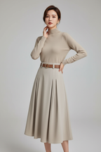 Pleated Skirt High Neck 2